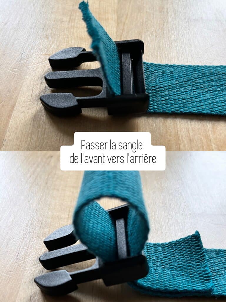 Comment enfiler une boucle ajustable pour sangle de chaise haute